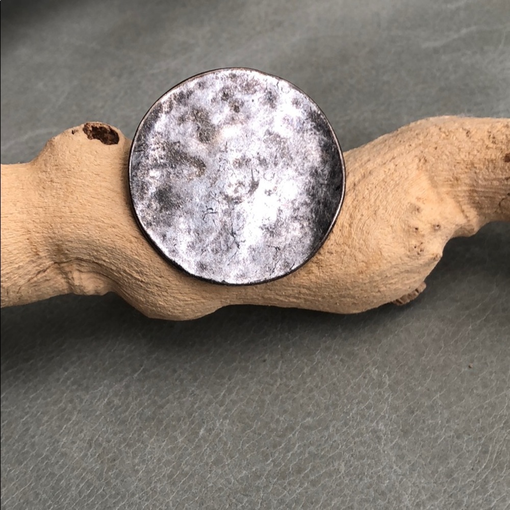3/$25 Large silver circle boho ring